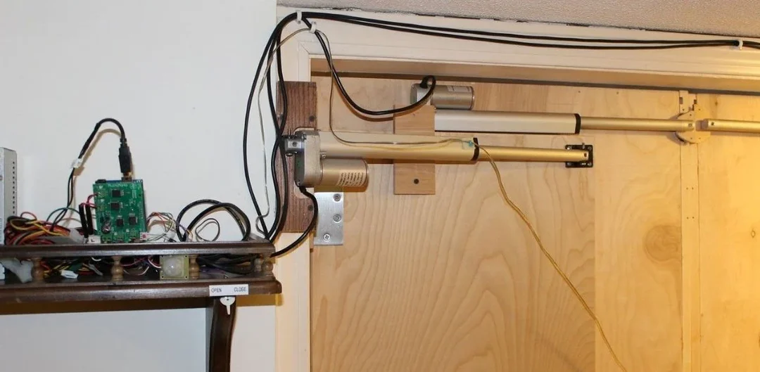 Electric Actuator in the Automated Secret Bookcase Doors