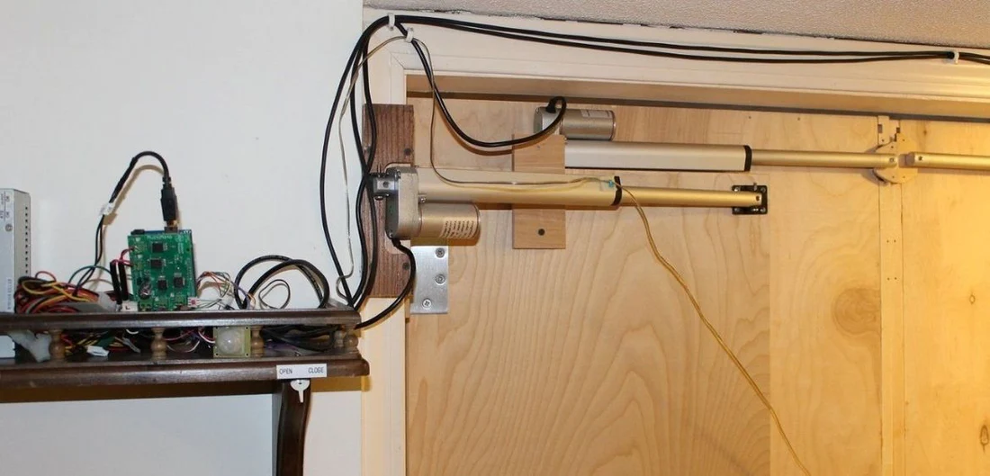 Electric Actuator in the Automated Secret Bookcase Doors