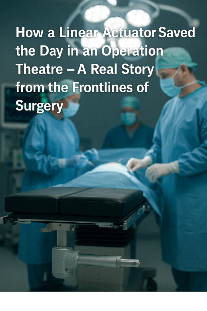 surgical table adjustments using electric linear actuators