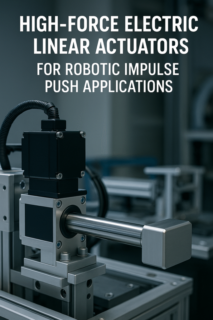 Robotic System with Electric Linear Actuator