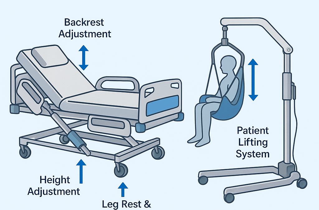 Electric Actuators in Medical Beds and Patient Lifting Systems