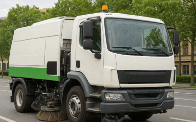 Electrical Road Sweeper Using Electric Linear Actuator