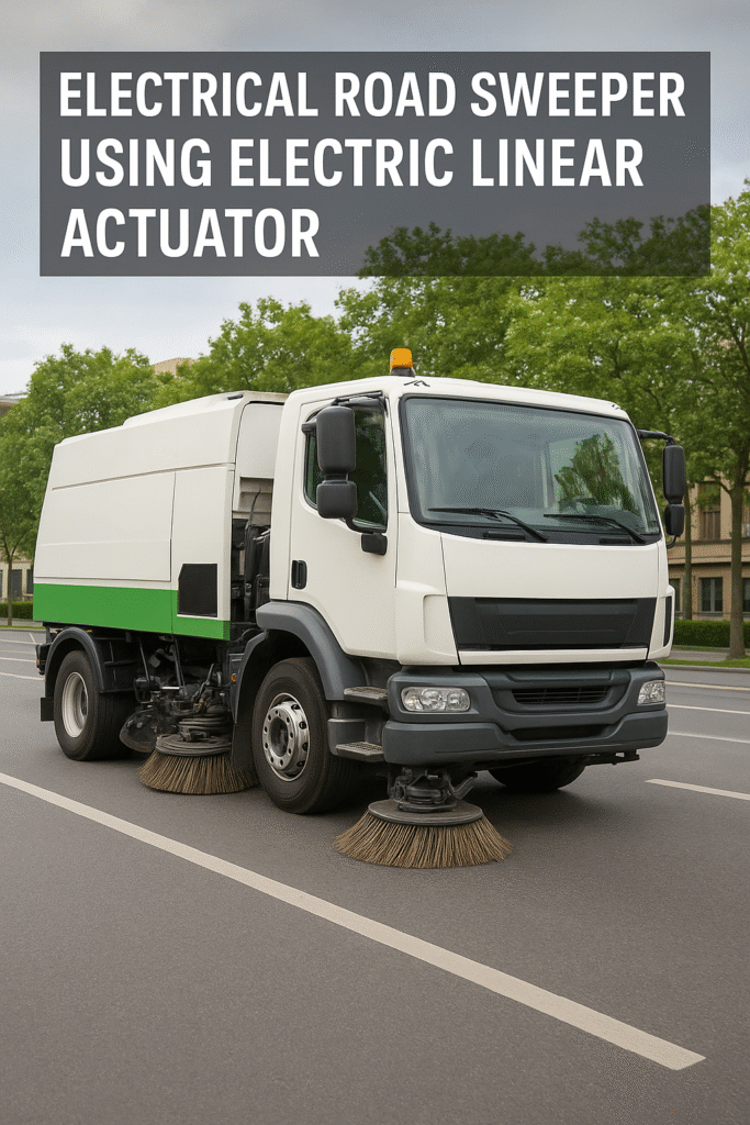 Electrical Road Sweeper Using Electric Linear Actuator