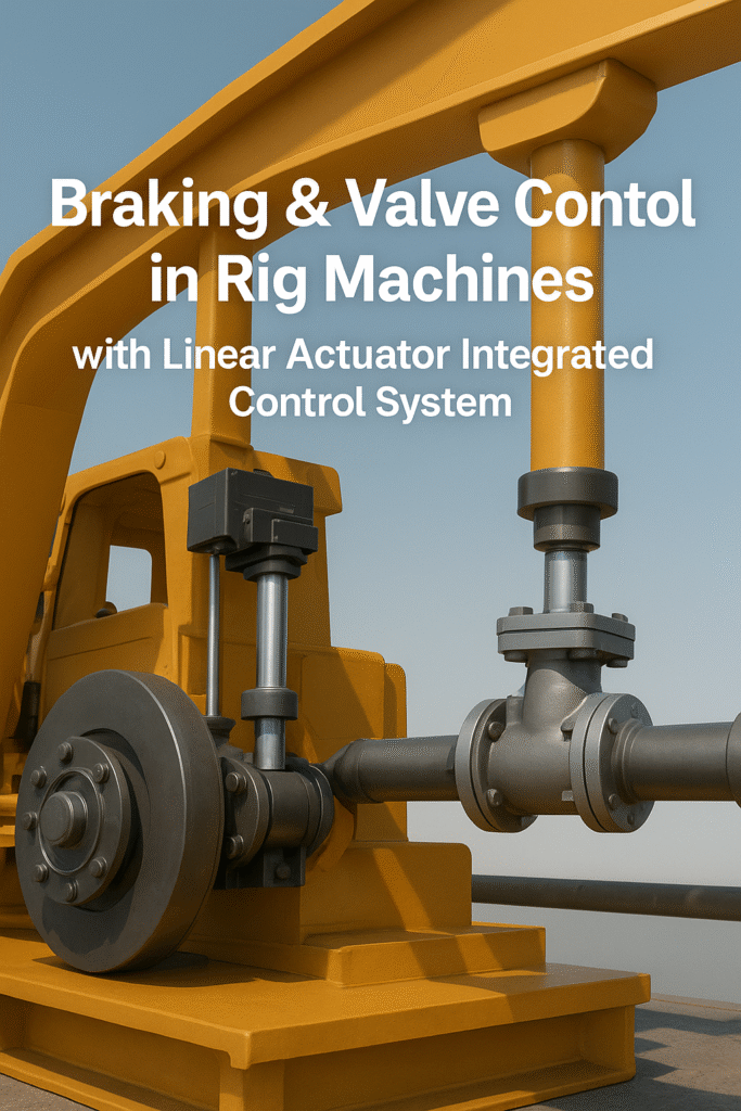 Braking & Valve Control in Rig Machines with Linear Actuator Integrated Control System