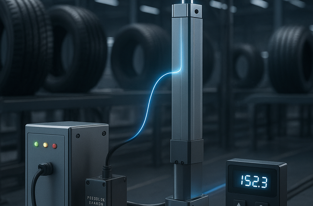 Tyre Lifting & Holding using Electric Linear Actuator in Tyre Manufacturing Company