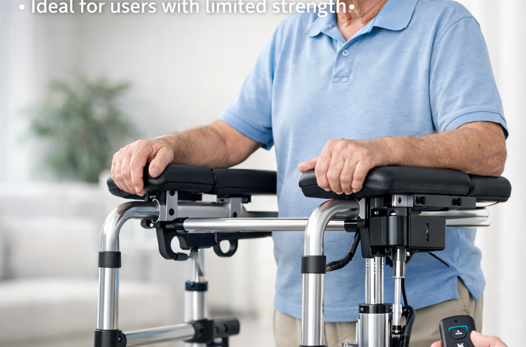 Height-Adjustable Walking Aids Powered by a Revolutionary Linear Actuator