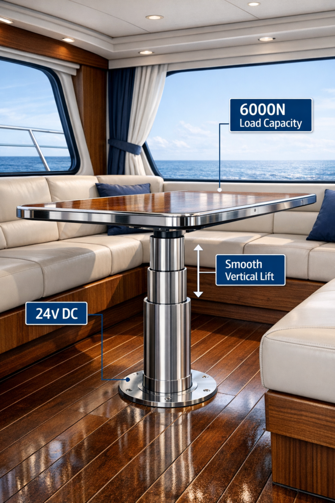 Marine Furniture Column Actuator from Verified Manufacturers