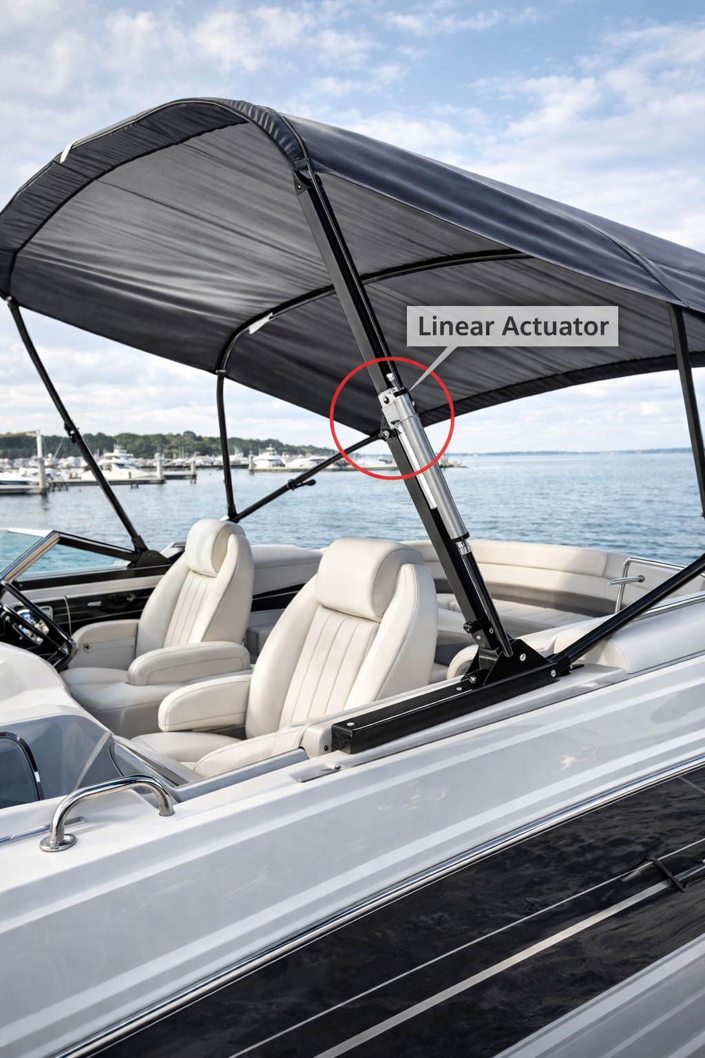 Marine Bimini Using the Linear Actuator Technology and Pricing