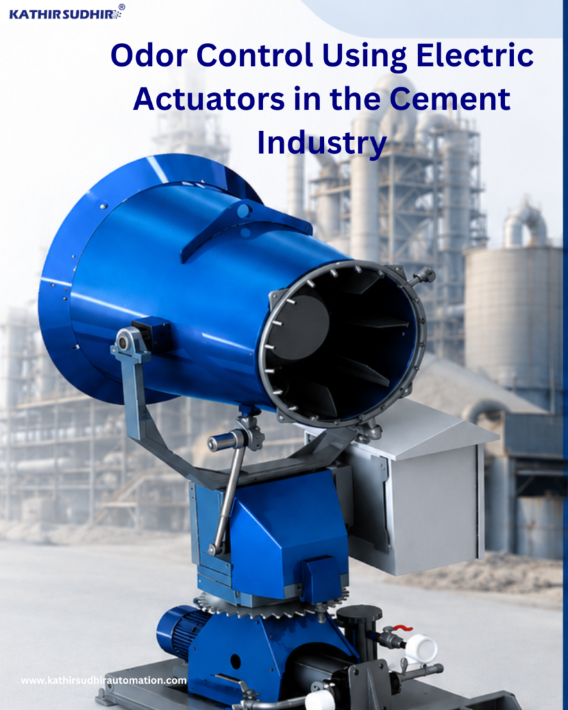 Odor Control Using Electric Actuators in the Cement Industry