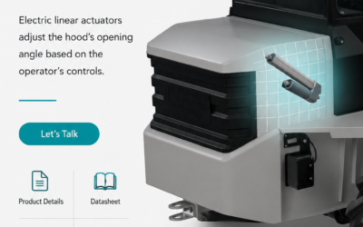 Site Dumpers Hood Open & Close System Using Electric Linear Actuators