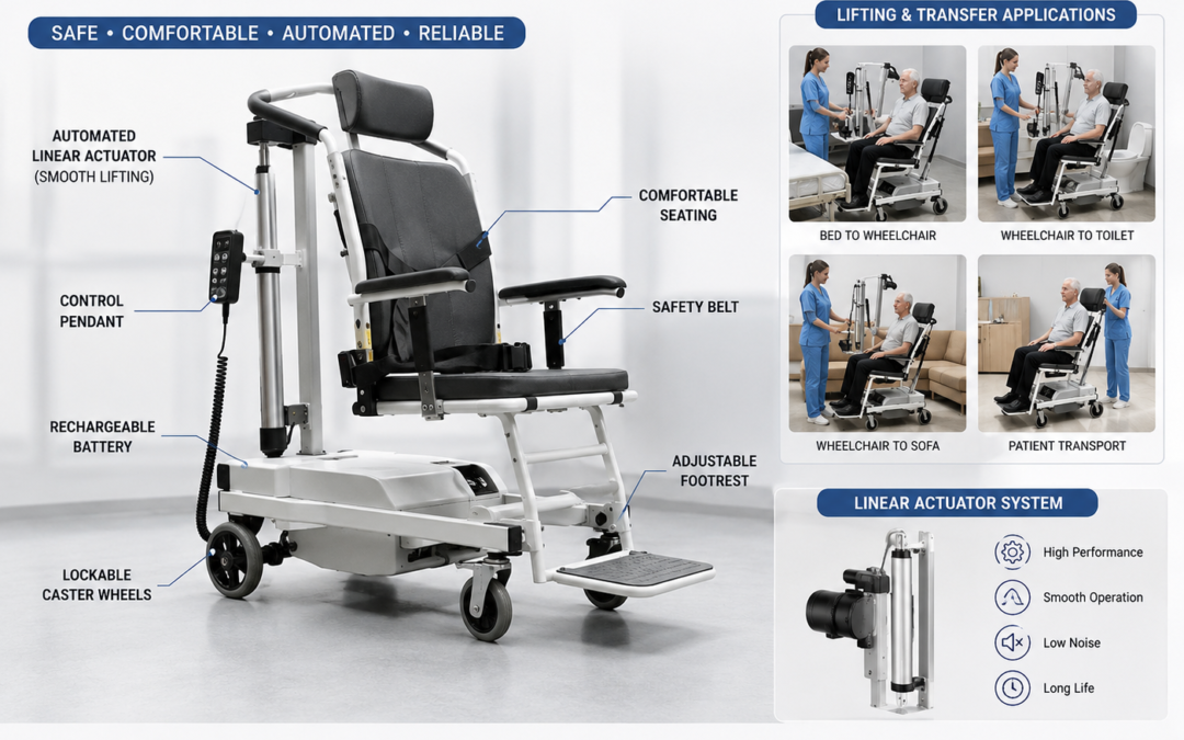 Electric Patient Lifting Wheelchair