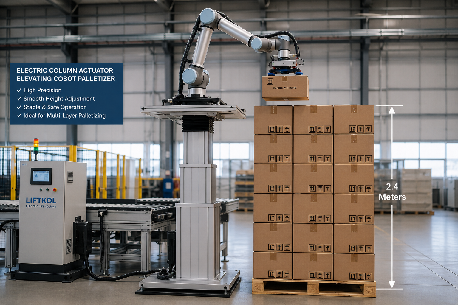 Column Actuator for Cobot Palletizer