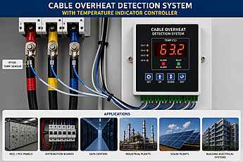 High Voltage Cable – Overheat Detection System with Temperature Indicator Controller
